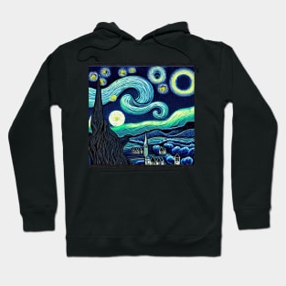 Beautiful Abstract swirl Rustic Fantasya Landscape Hoodie